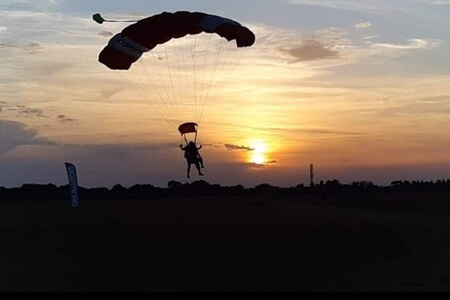 Atterrissage en Parachute Biplace à Toulouse